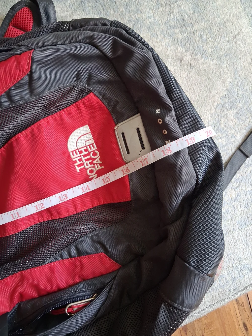 The North Face Red & Gray Recon Backpack Gorpcore